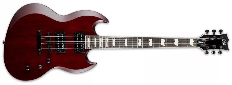  ESP LTD VIPER-256 SEE THRU BLACK CHERRY