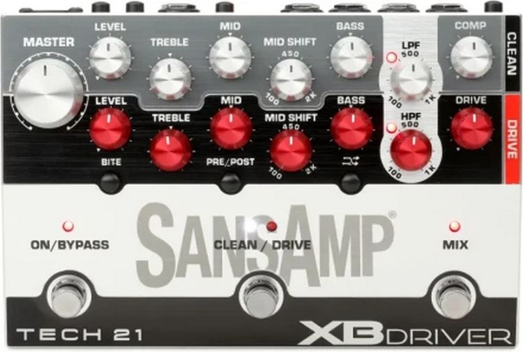 ���������� ������������� ��� ���� TECH 21 SansAmp XB DR