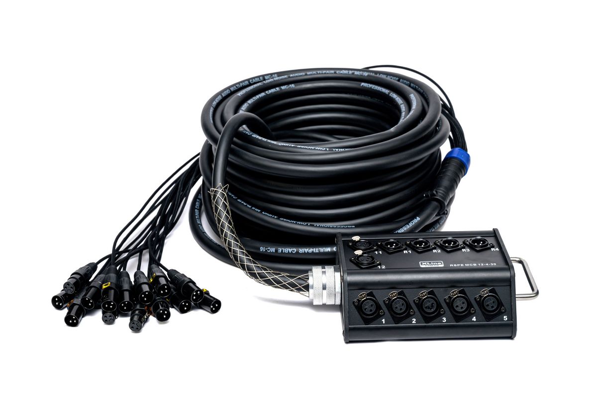 Аудио мультикор студийный Xline Cables RSPE MCB 12-4-30