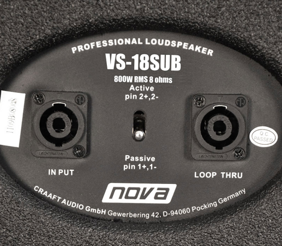 Пассивный сабвуфер NOVA VISIO VS18 SUB