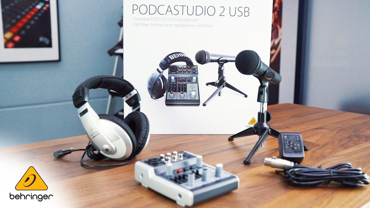 Комплект для домашней звукозаписи BEHRINGER PODCASTUDIO 2 USB