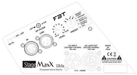 �������� ����������� �������� FBT STAGEMAXX 12MA W