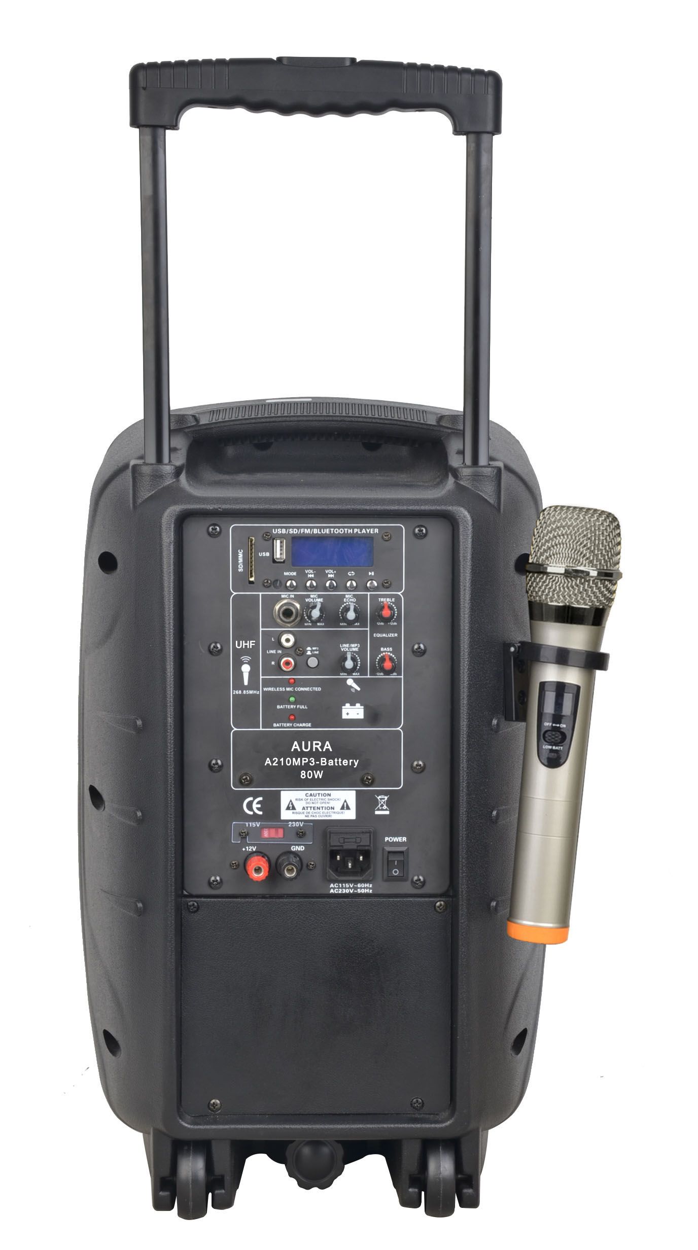 Портативная активная акустическая система AURA A210MP3-Battery