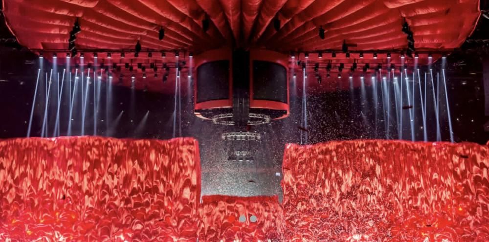 Элемент системы сброса занавеса Global Effects Kabuki Drop DMX