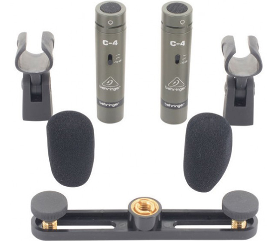 Подобранная пара конденсаторных микрофонов BEHRINGER C-4