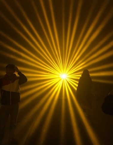 Вращающийся прожектор "голова" на газоразрядной лампе Anzhee PRO HR350-BSW