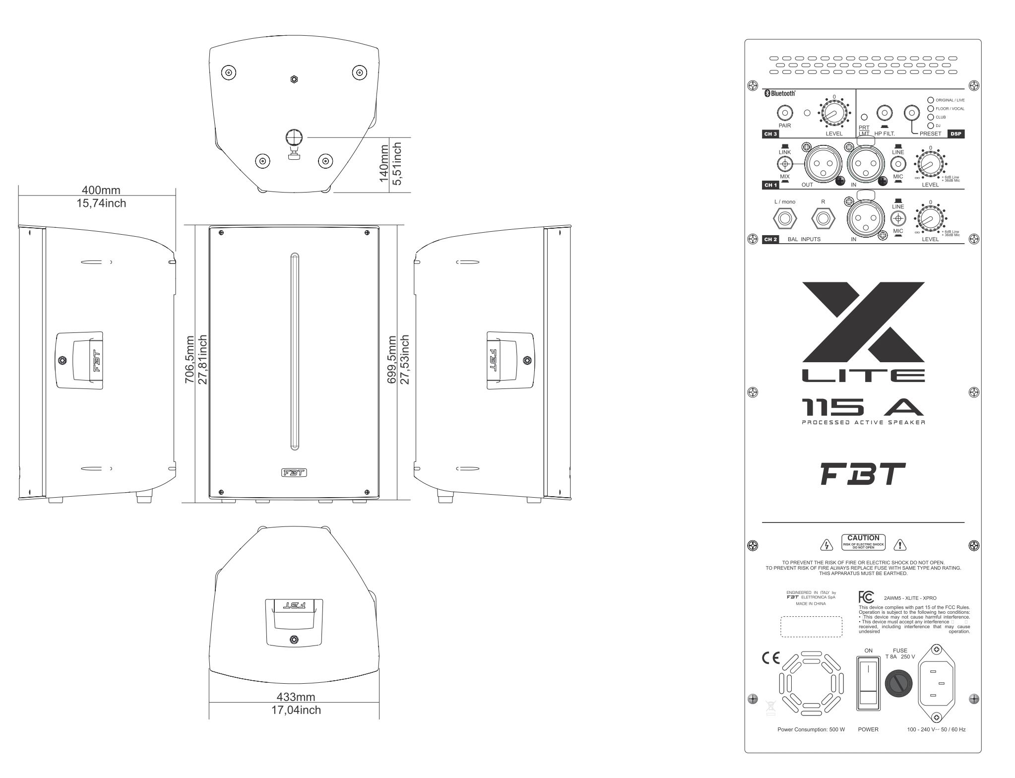    FBT X-LITE 115A