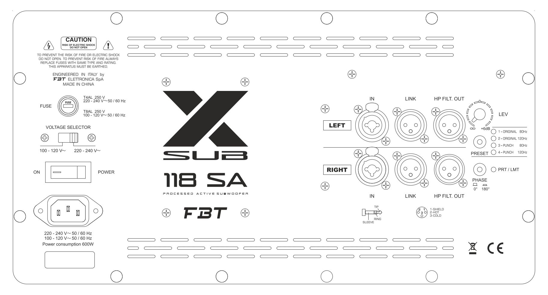 Активный сабвуфер FBT X-SUB 118SA