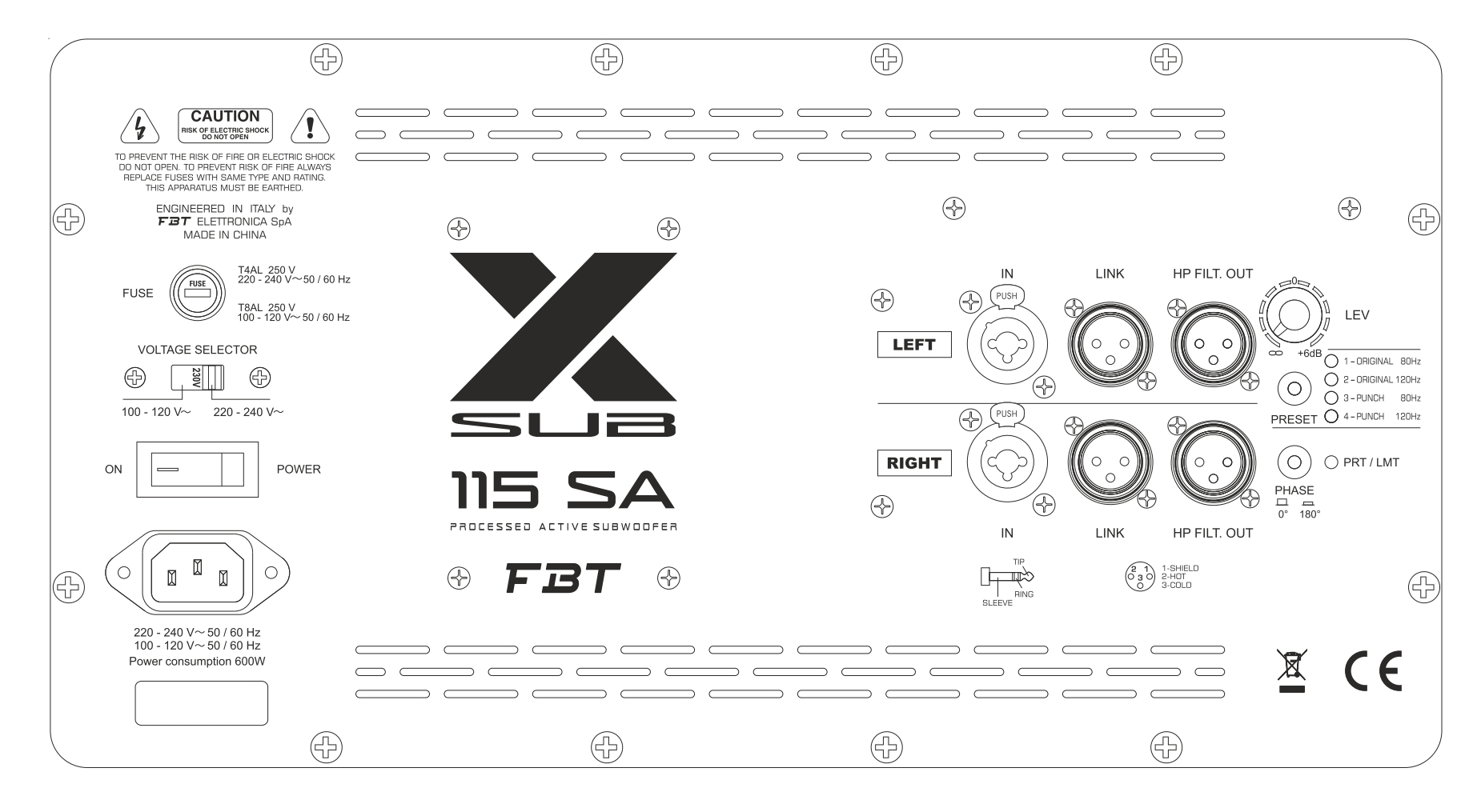 Активный сабвуфер FBT X-SUB 115SA