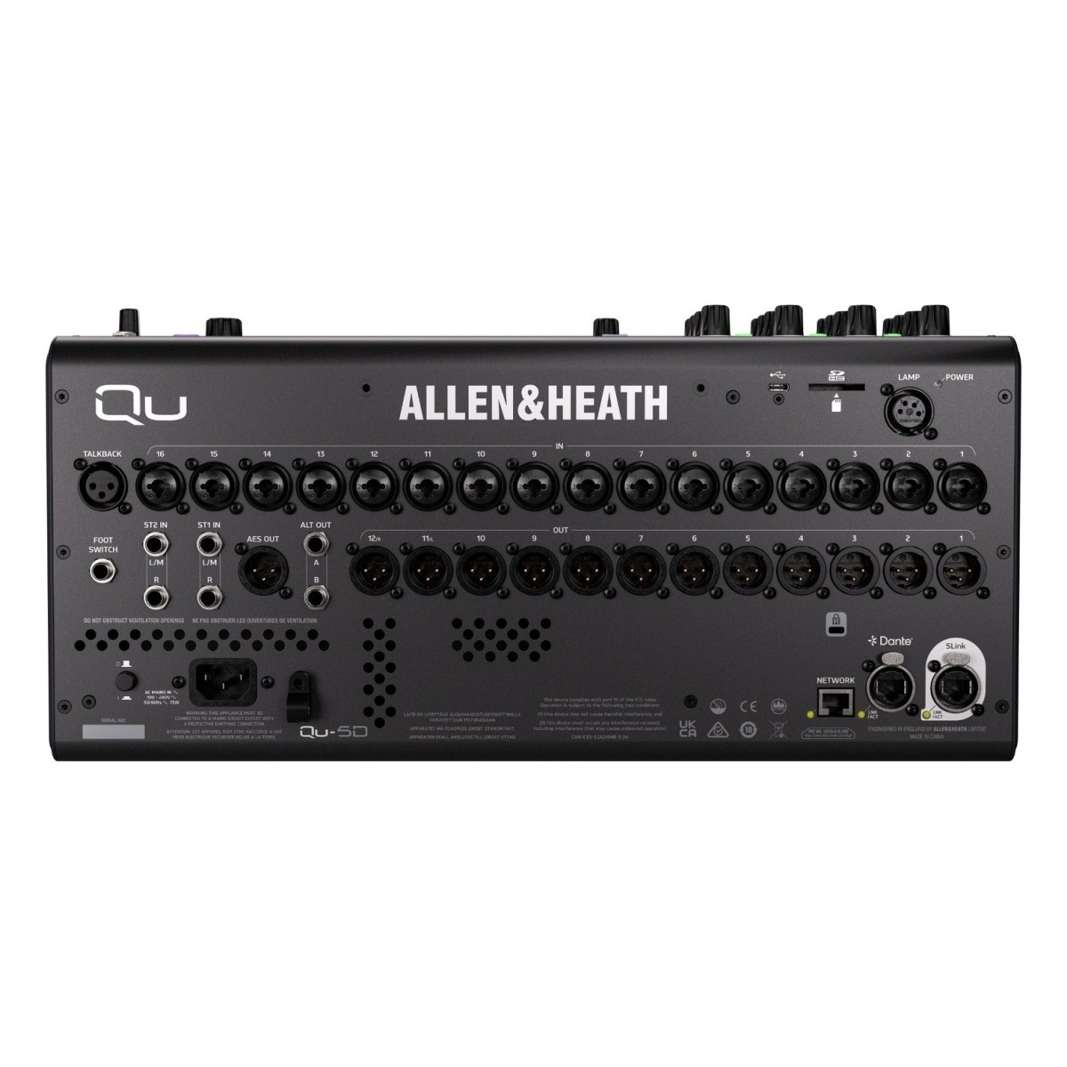   Allen & Heath QU-5D  Dante