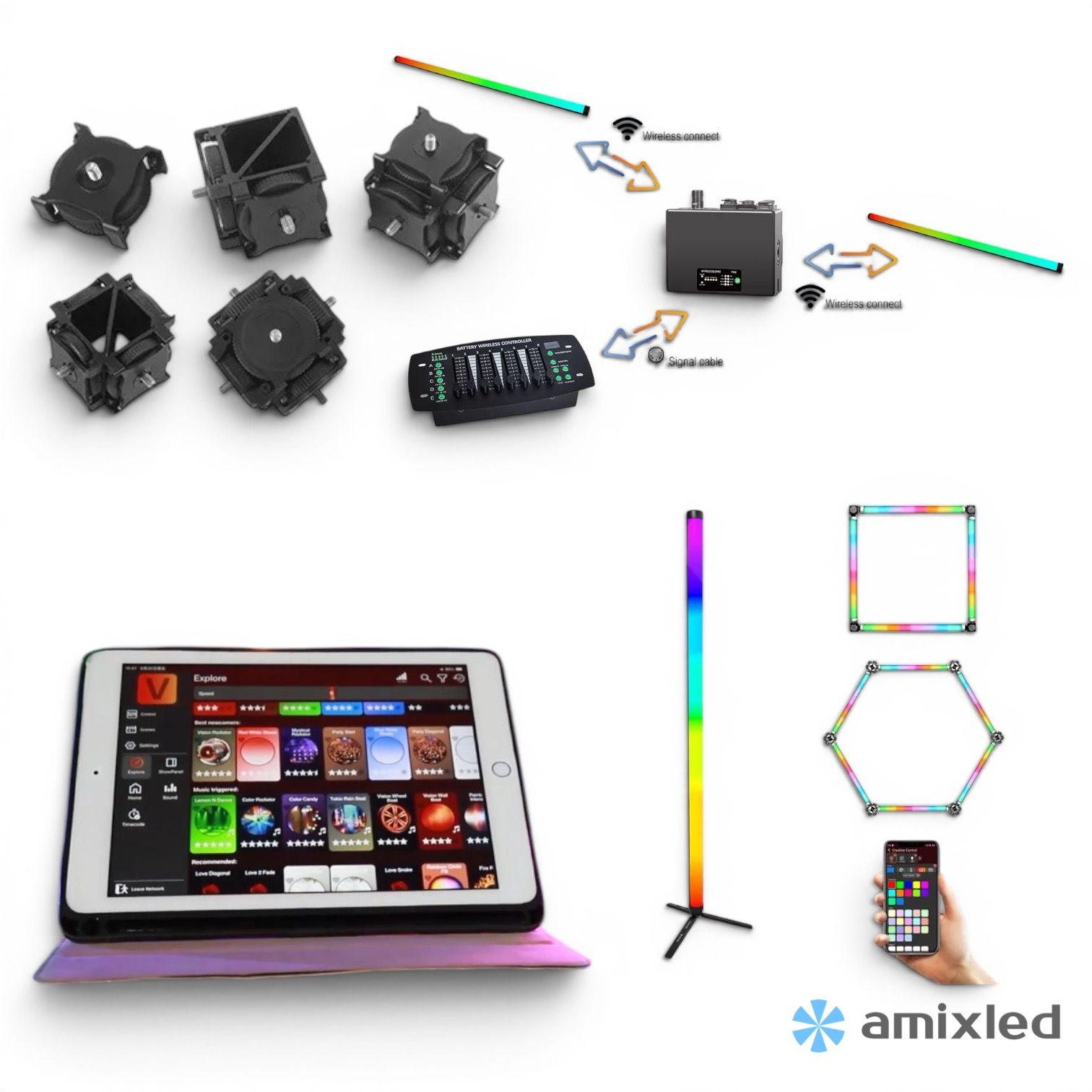 Световой прибор AMIXLED NEON TUBE 1160 PRO RGBMA