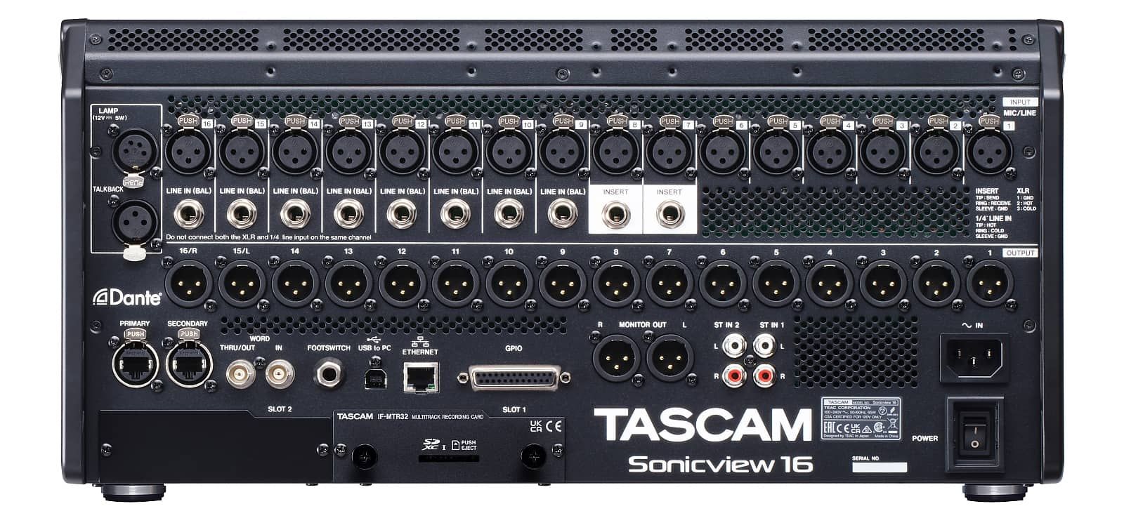    TASCAM Sonicview 16