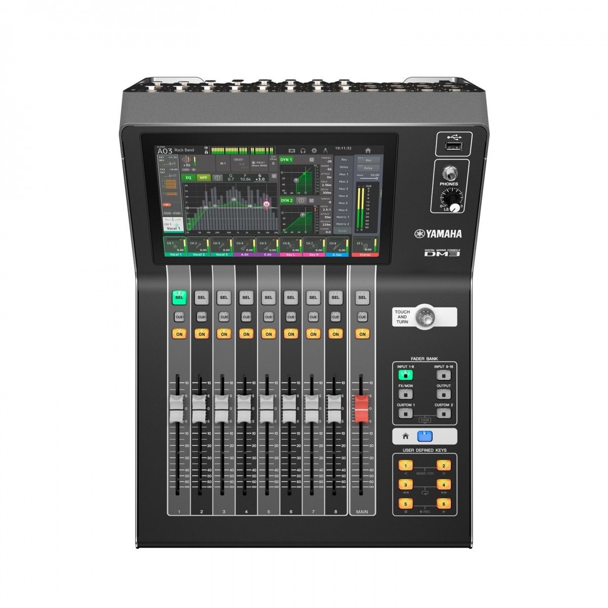 �������� ������ Yamaha DM3 � 16 �������� � ���������� Dante