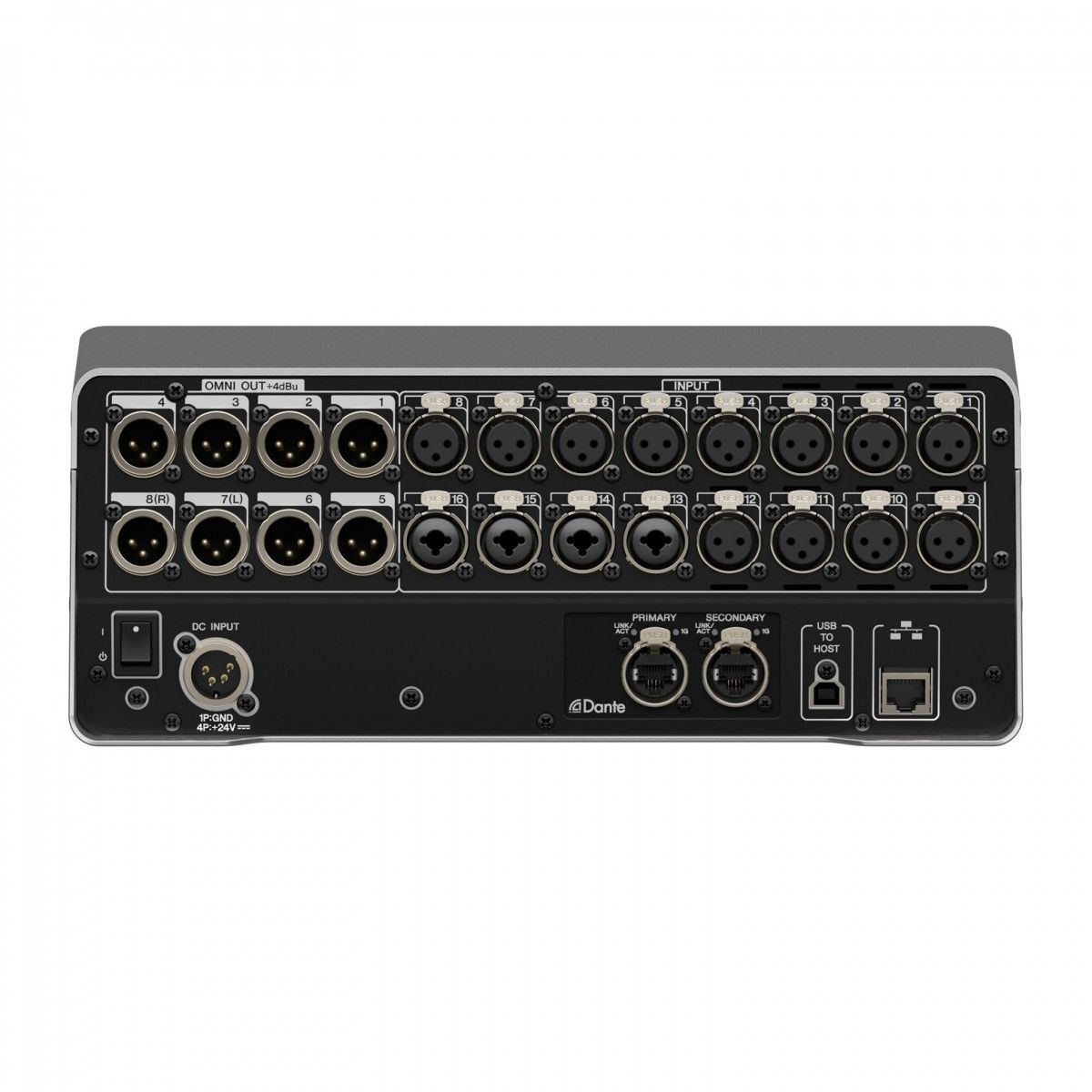 �������� ������ Yamaha DM3 � 16 �������� � ���������� Dante
