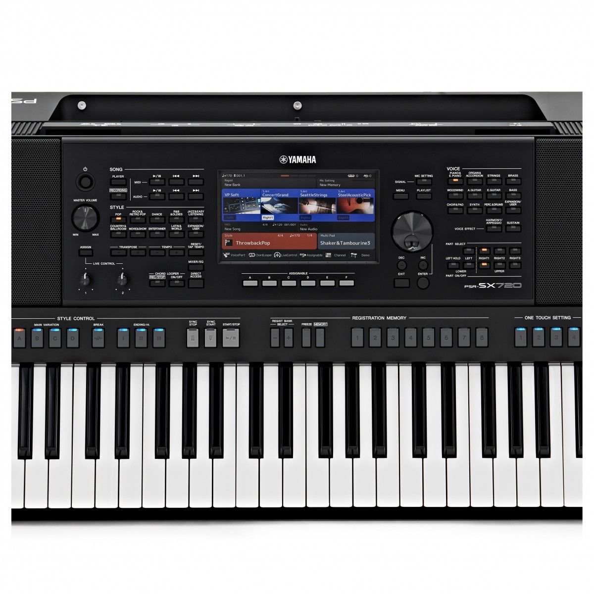 �������� �������������� ���������� Yamaha PSR-SX720