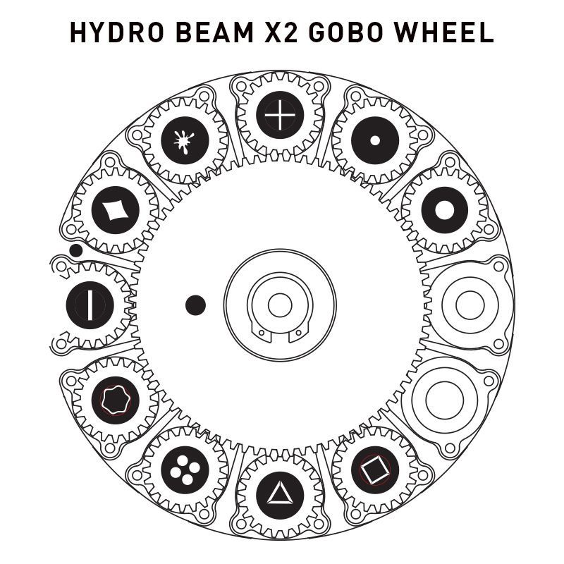 Вращающаяся светодиодная голова American DJ Hydro Beam X2