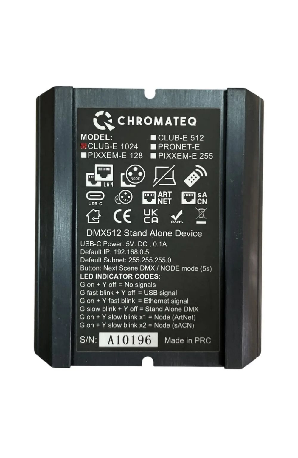     Chrometq CLUB-E 1024 USB DMX
